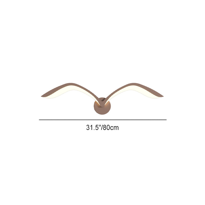 Iron Acrylic Gull Arch Wall Lamp