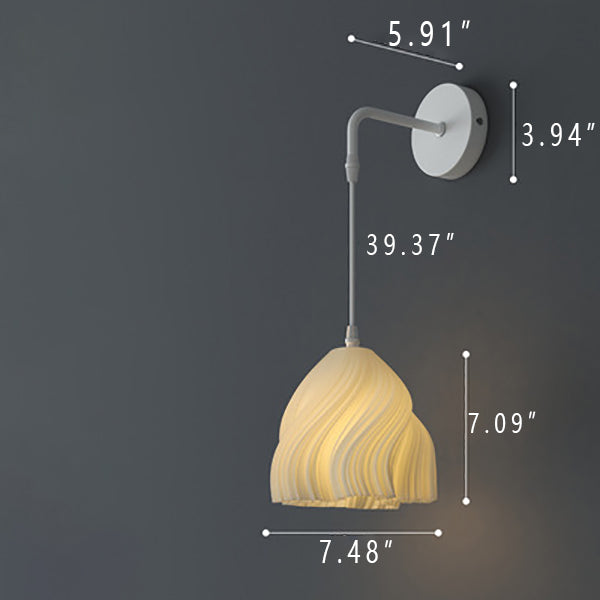 Three-dimensional Petal Design Wall Lamp