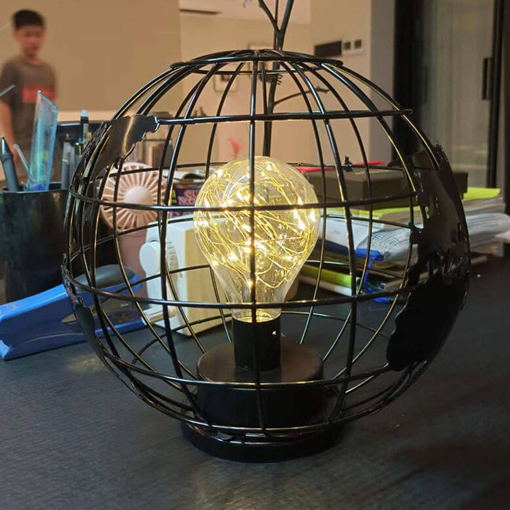 Earth Iron Night Decorative Table Lamp