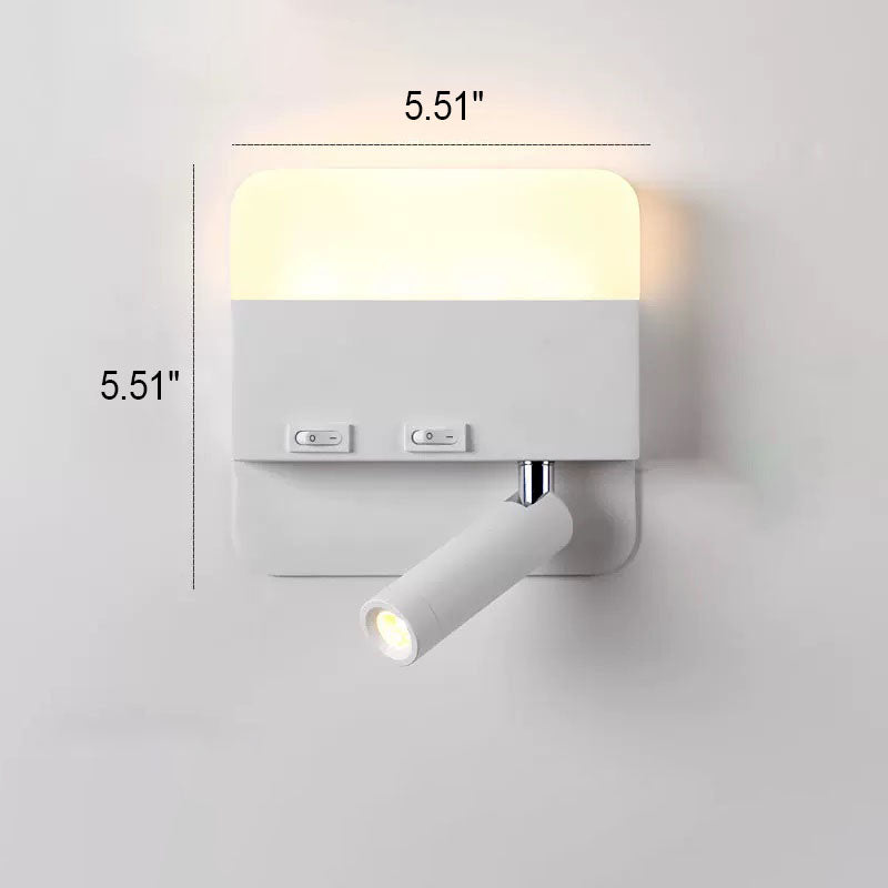 Round Square Acrylic Aluminum Wall Lamp