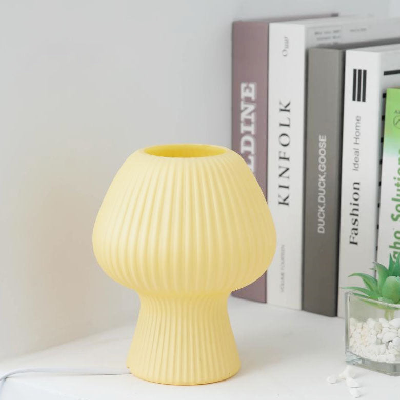 Glass Tulip Design Night Table Lamp
