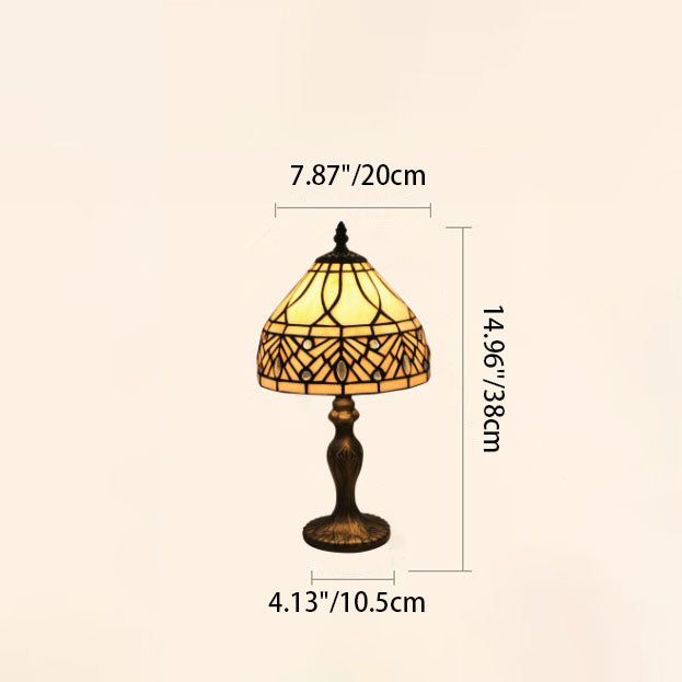 Resin Glass Umbrella Shape Table Lamp