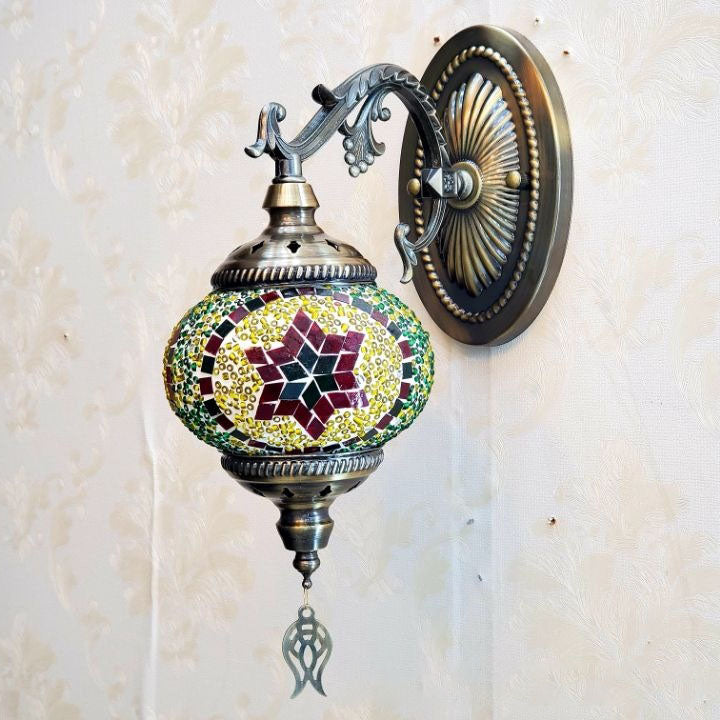 Exotic Cracked Glass Wall Lamp