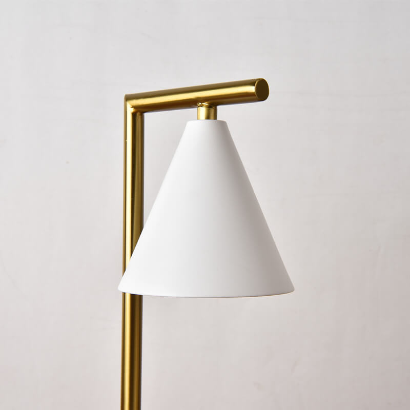 Cone Right Angle Arm Table Lamp