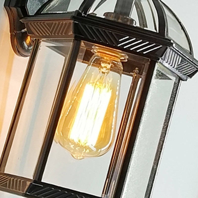 Aluminum Glass Hexagonal Prism Outdoor Light