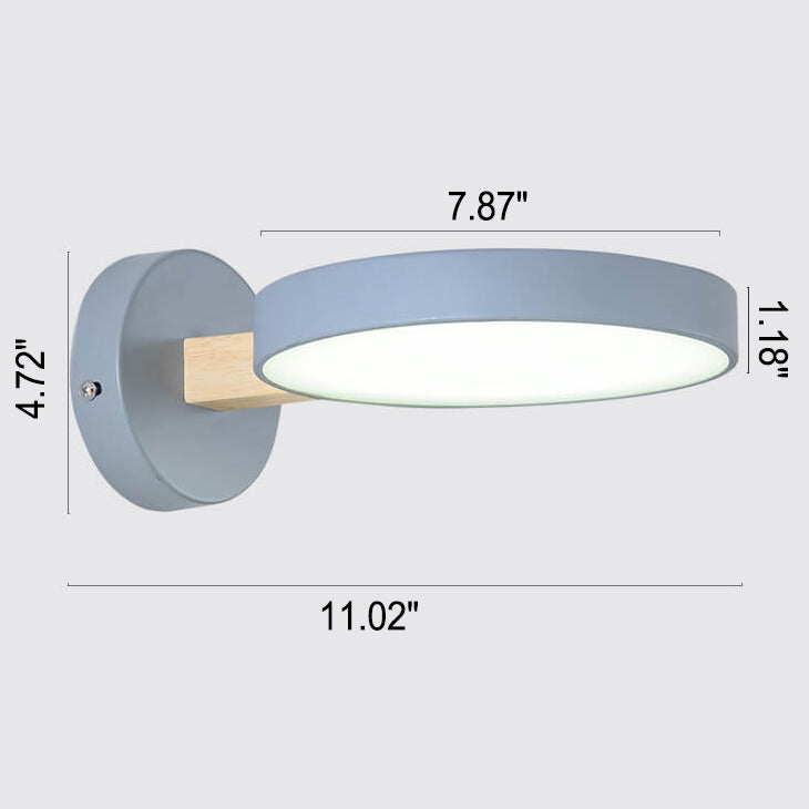 Round Macaron Color Wall Lamp