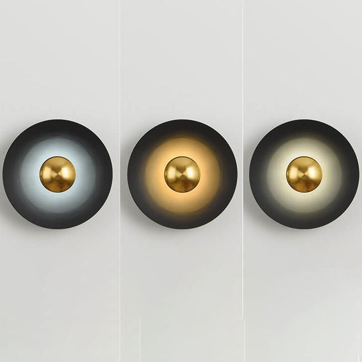 Multicolor Round Disc Hardware Wall Lamp