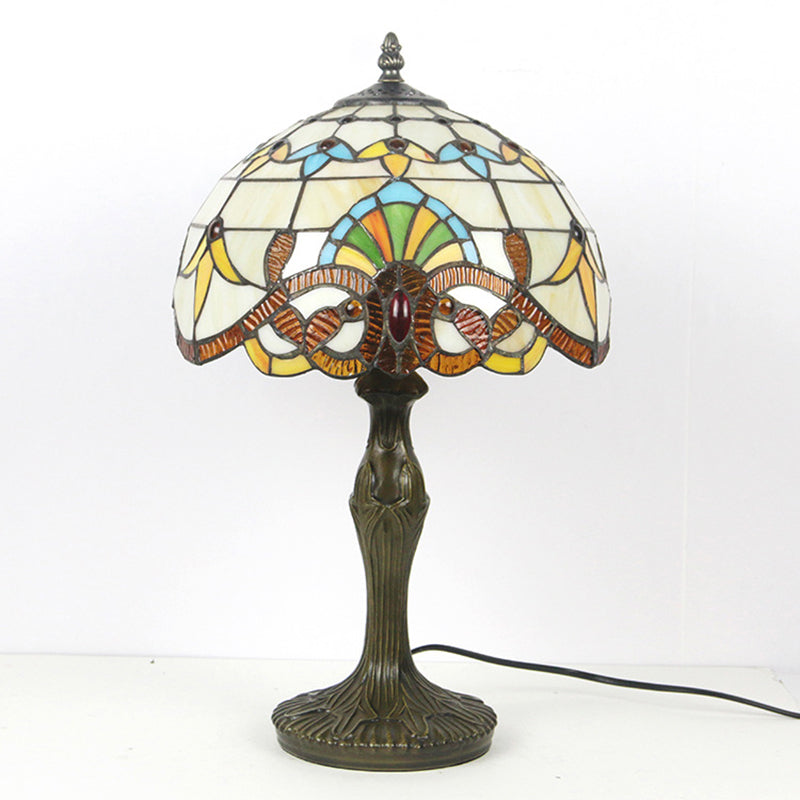 Stained Glass Dome Aolly Table Lamp
