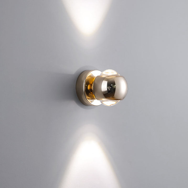 Aluminum Semicircle Up Down Wall Lamp