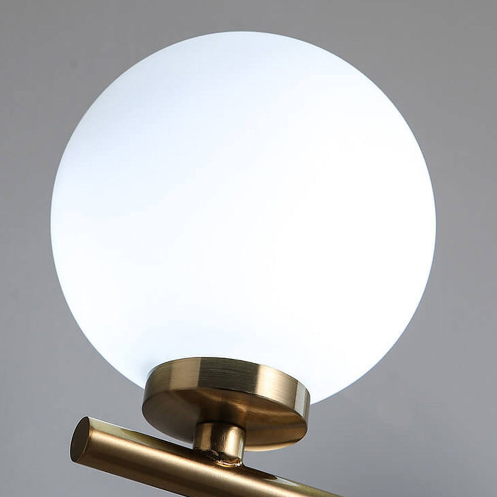 Milk White Round Ball 2-Light Wall Lamp