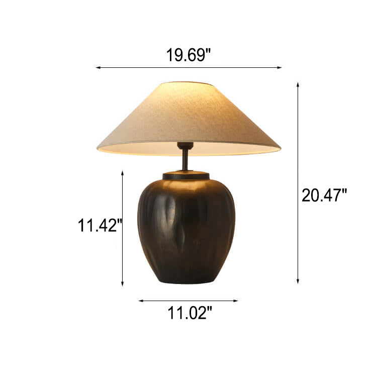 Handmade Ceramic Bottle Design Table Lamp