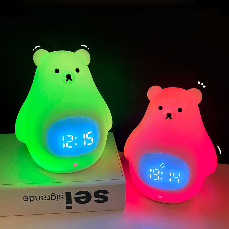 Polar Bear Silicone Alarm Night Light