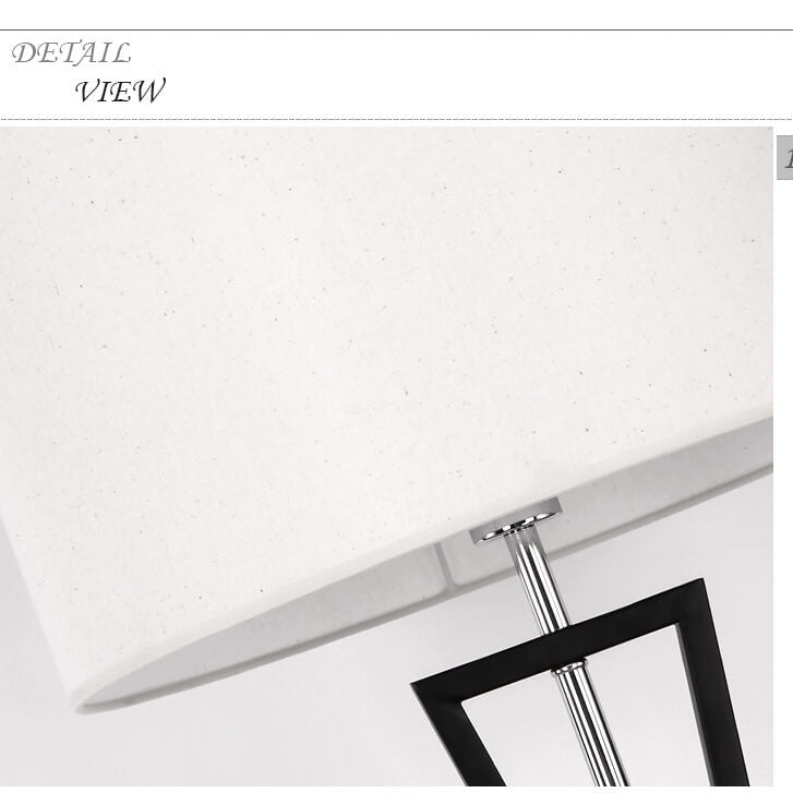 Fabric Cylindrical Floor Lamp