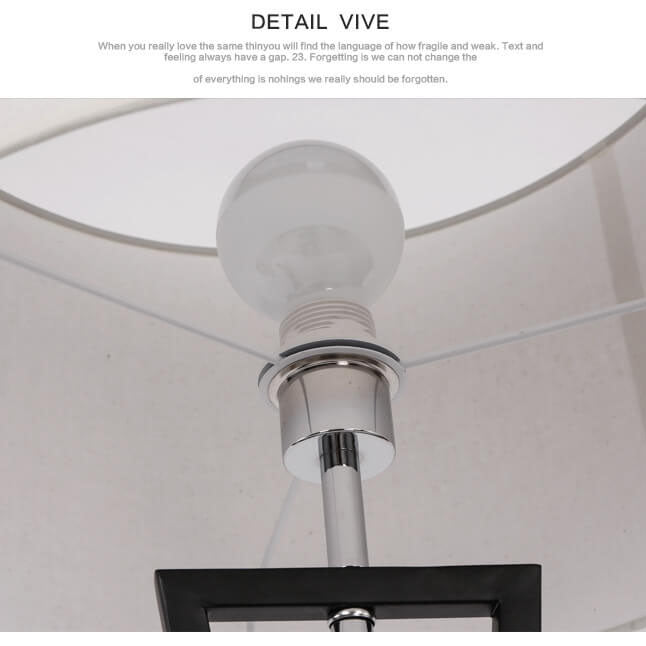Fabric Cylindrical Table Lamp