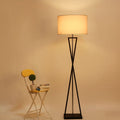 Fabric Cylindrical Floor Lamp