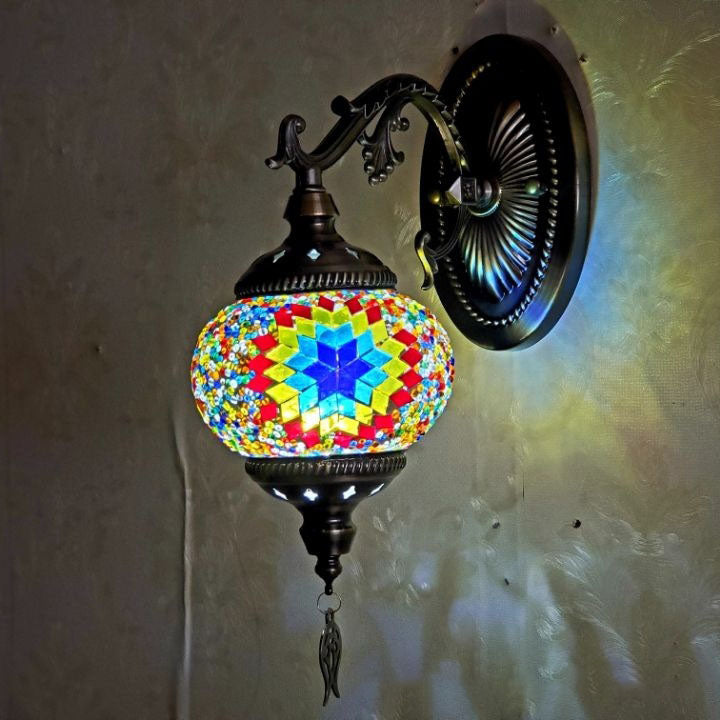 Exotic Cracked Glass Wall Lamp