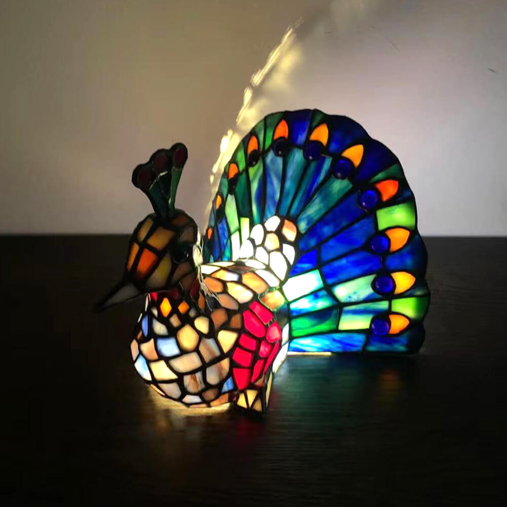 Animal Stained Glass Decorative Table Lamp
