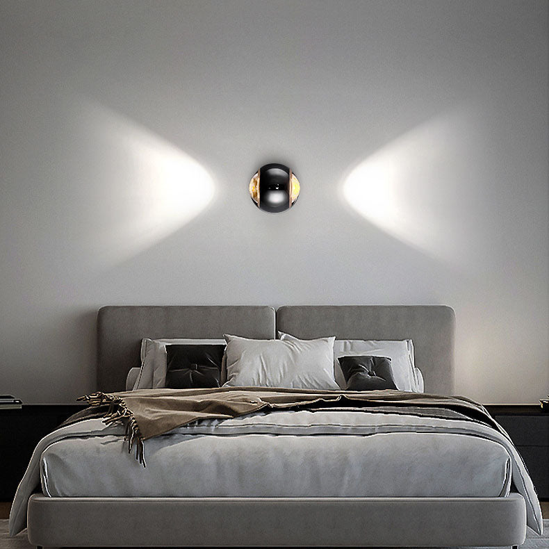 Aluminum Semicircle Up Down Wall Lamp