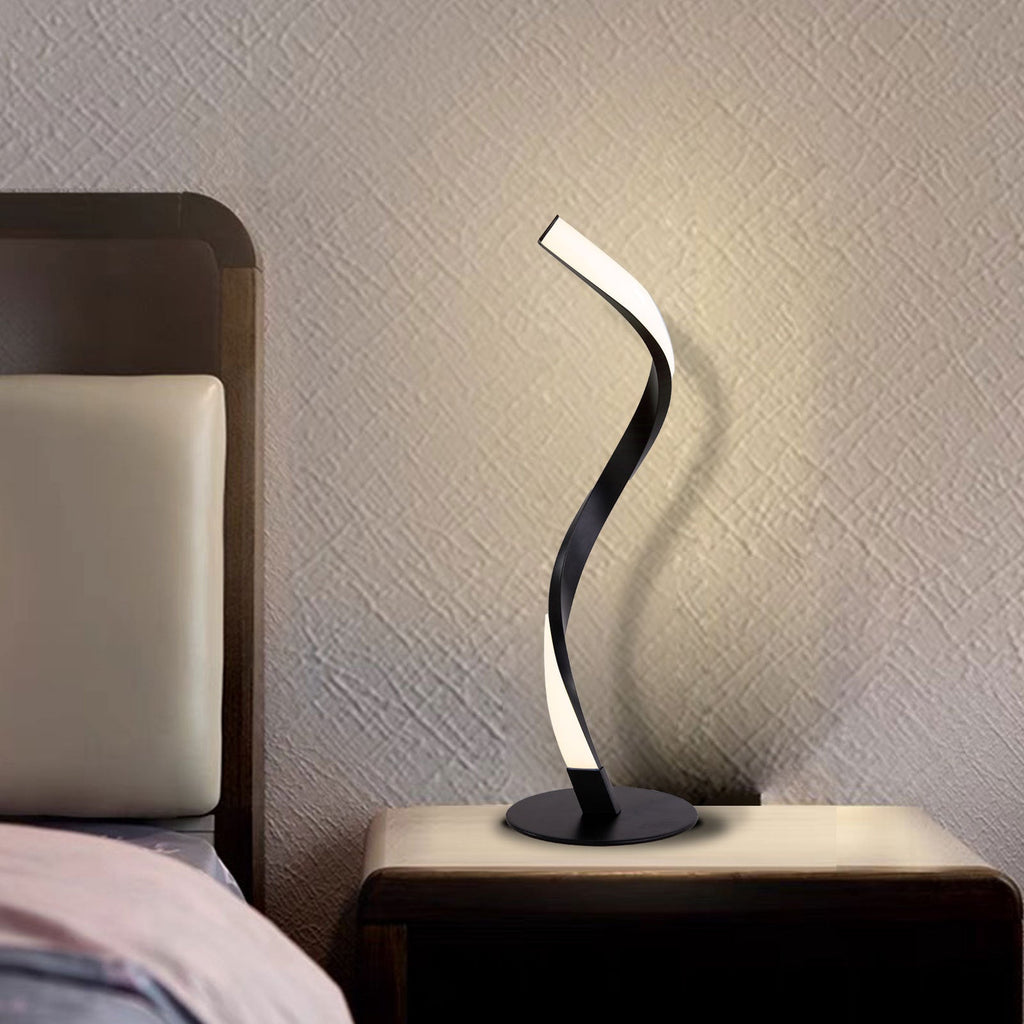Aluminum Spiral Strip Home Table Lamp