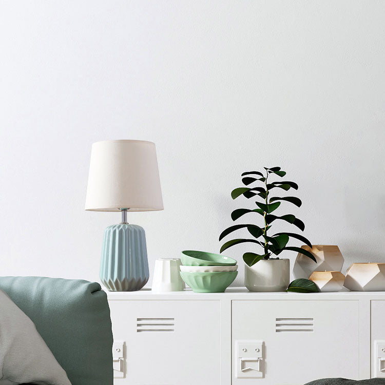 Macaron Ceramic Fabric Table Lamp