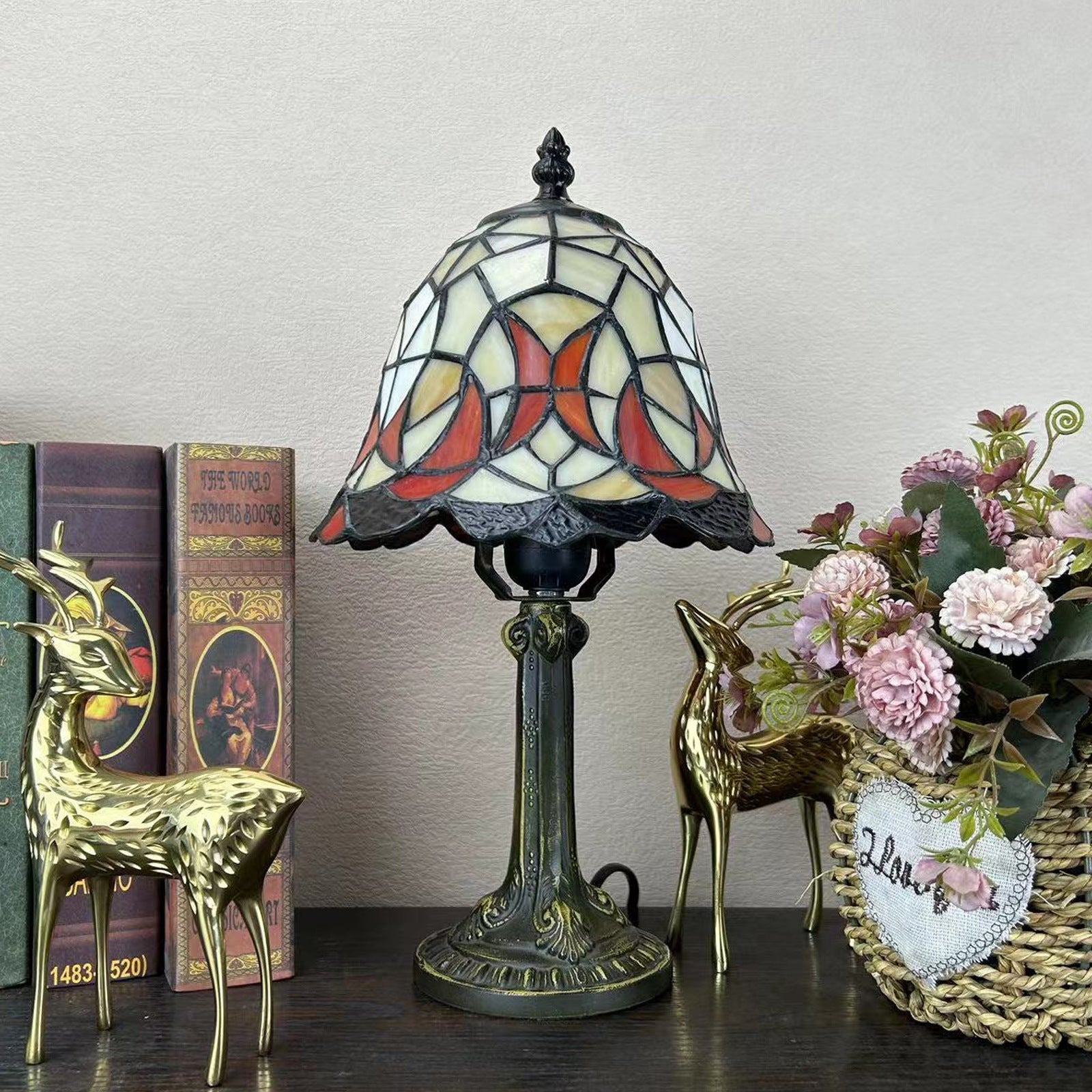 Dome Iron Glass Study Table Lamp