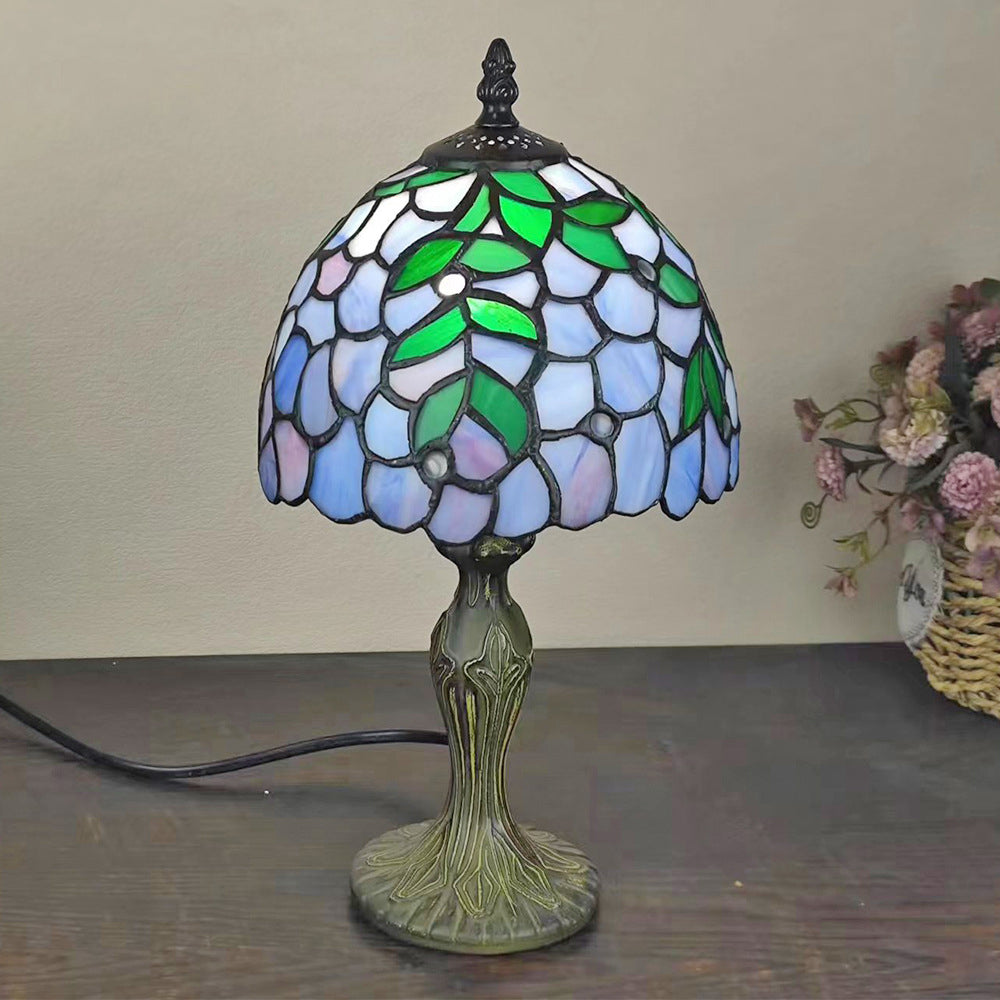 Dome Flower Zinc Stained Table Lamp