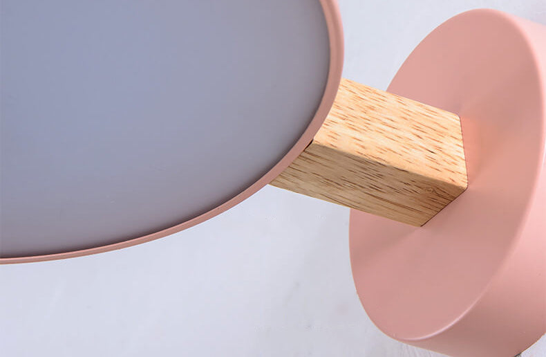 Round Macaron Color Wall Lamp