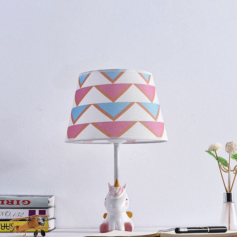 Fun Cartoon Pattern Resin Table Lamp