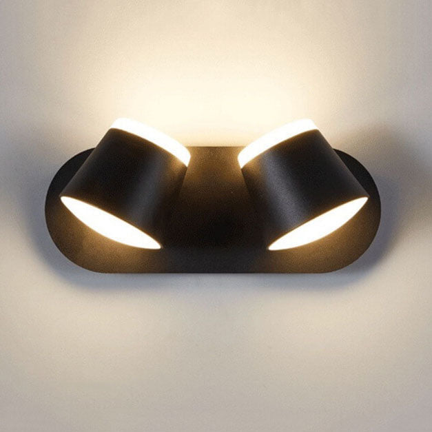 Rotatable Cylinder 1/2/3 2-Light Wall Lamp