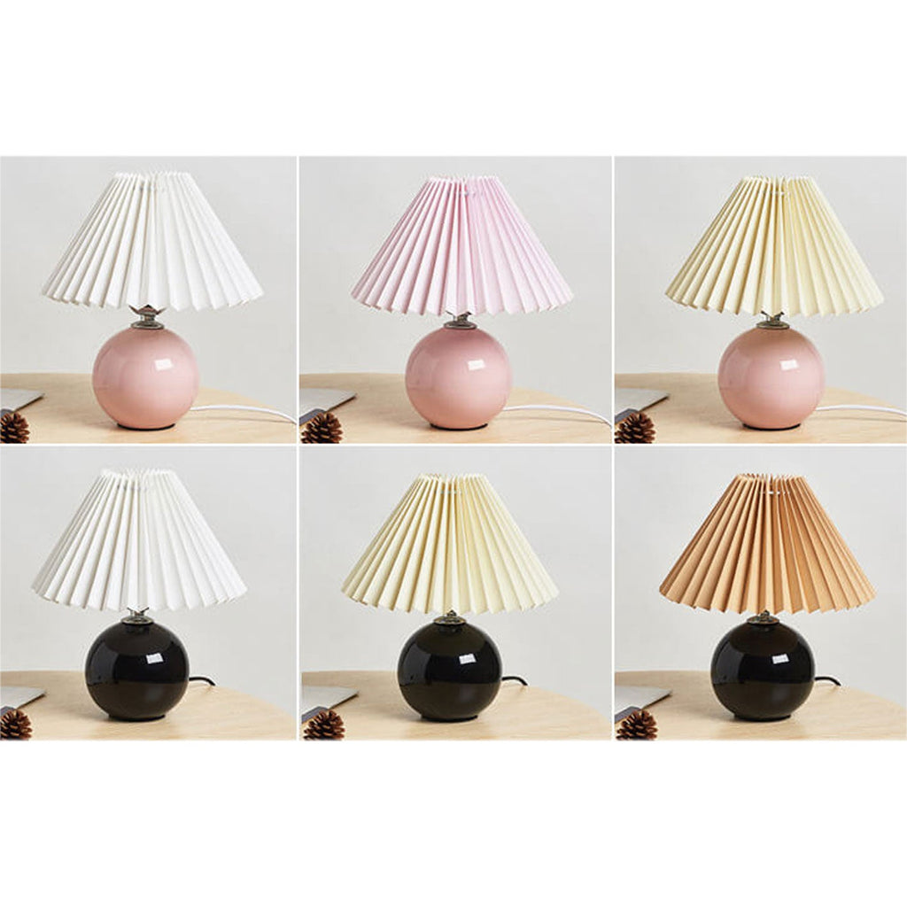 Ceramic Pleated Table Lamp