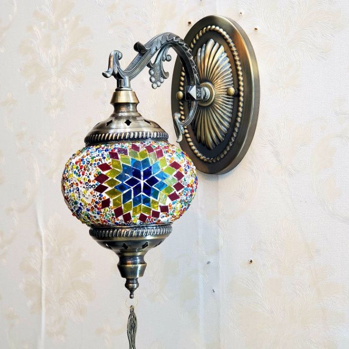 Exotic Cracked Glass Wall Lamp