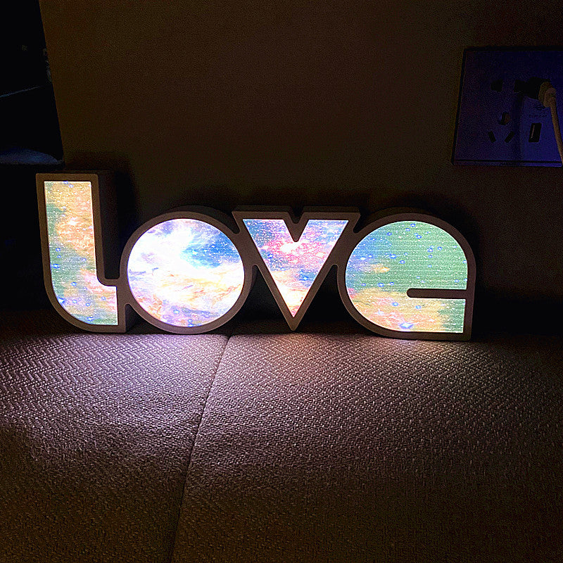 PS LOVE Letter Bedroom Table Lamp