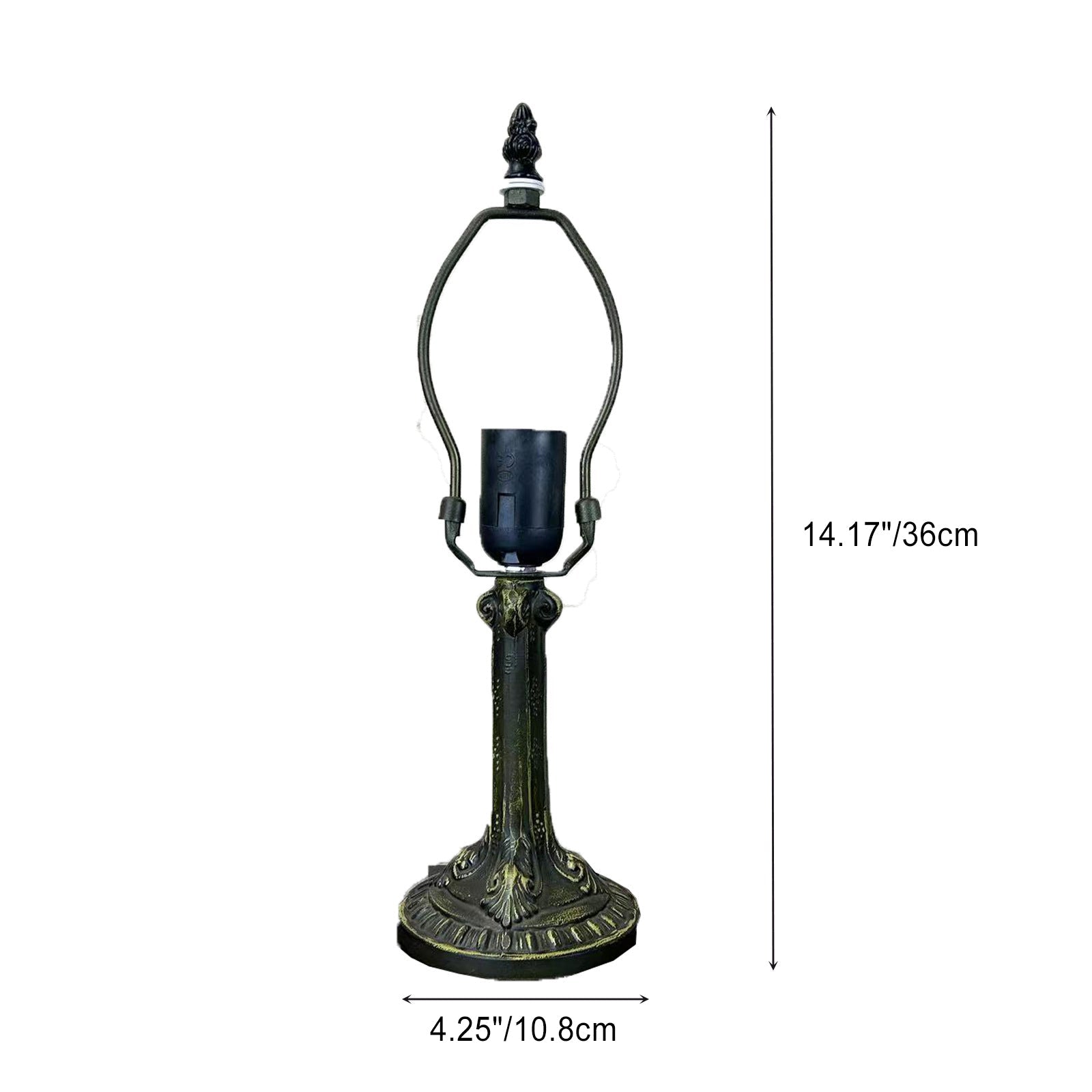 Dome Iron Glass Study Table Lamp