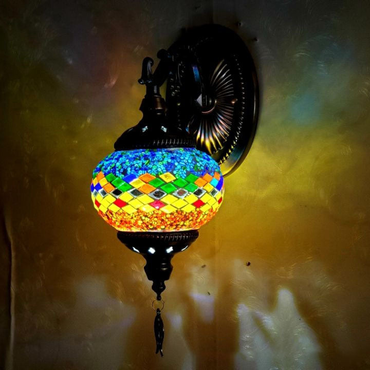 Exotic Cracked Glass Wall Lamp