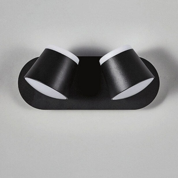 Rotatable Cylinder 1/2/3 2-Light Wall Lamp