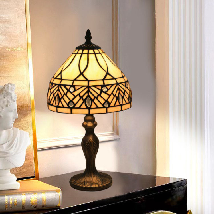 Resin Glass Umbrella Shape Table Lamp