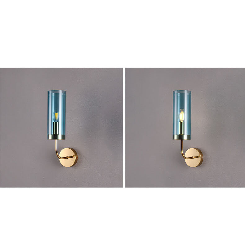 Glass Iron Wall Lamp