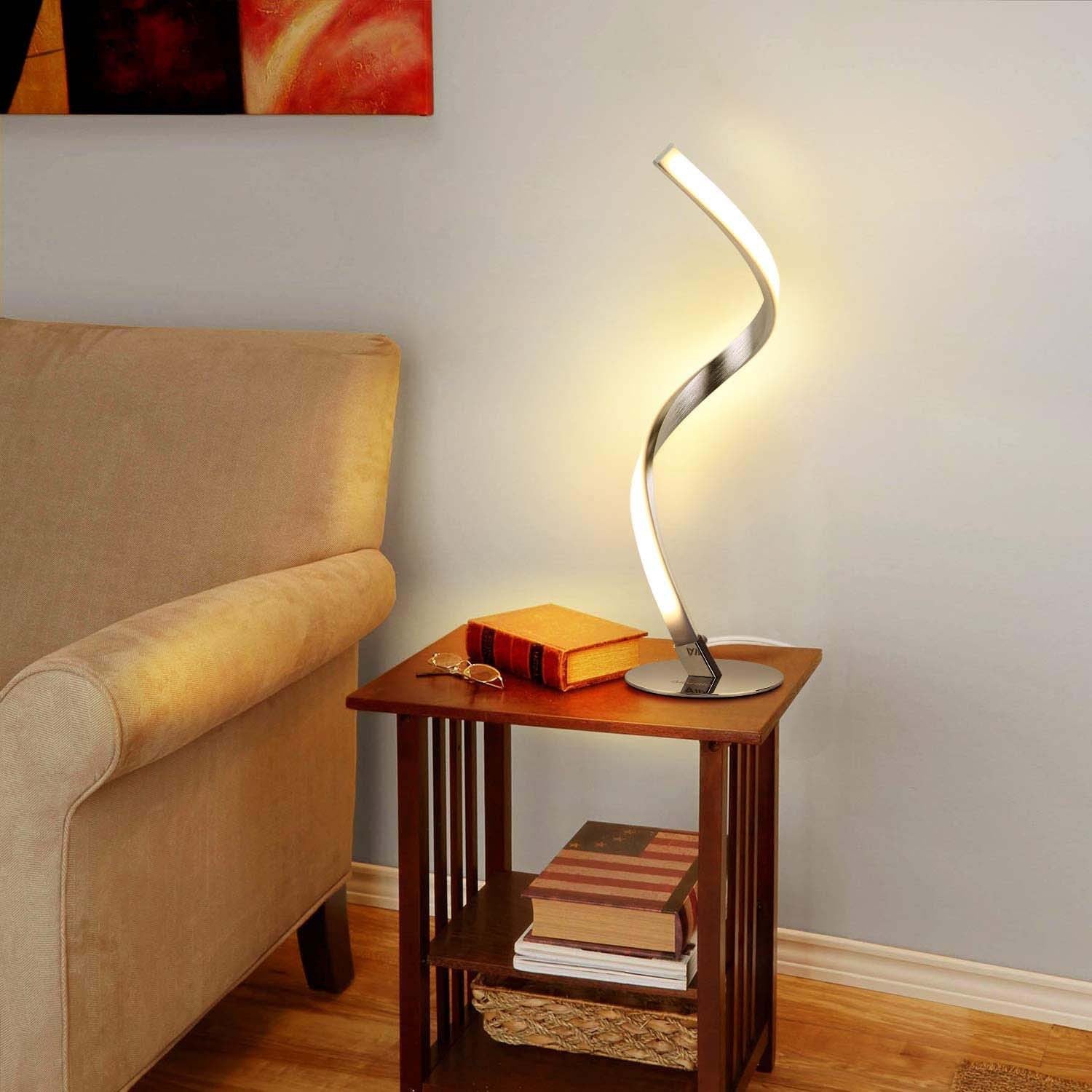Aluminum Spiral Strip Home Table Lamp
