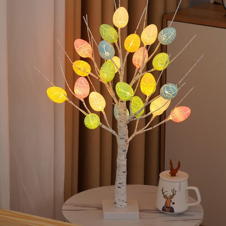 Holiday Decorative Colorful Egg Table Lamp