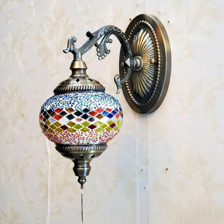 Exotic Cracked Glass Wall Lamp