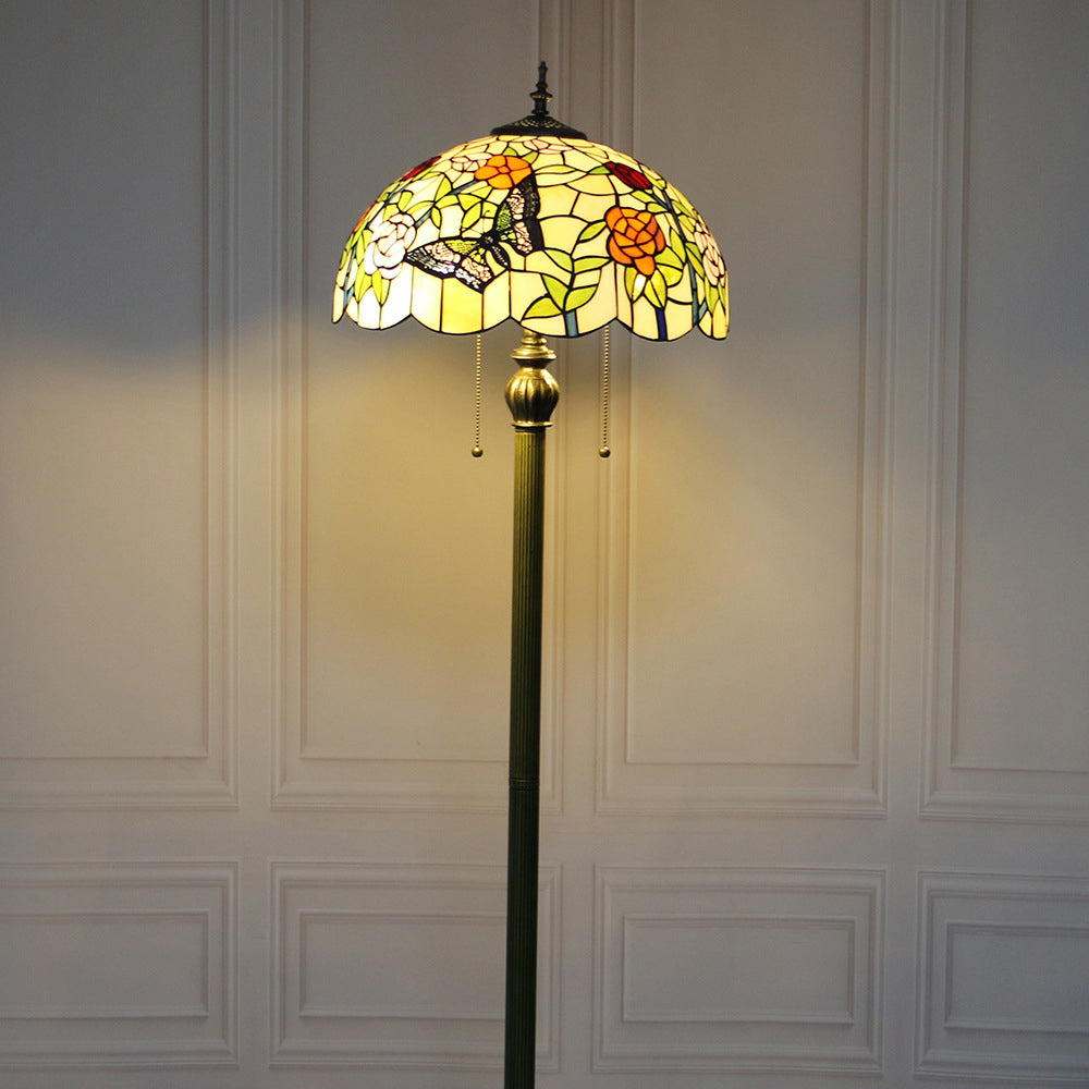 Half Ball Resin Glass Floor Lamp