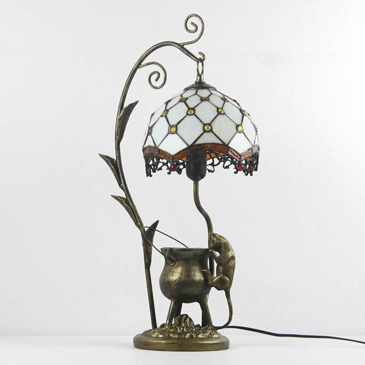 Mouse Flower Resin Stained Table Lamp