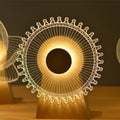 Wood Acrylic Observation Wheel Table Lamp