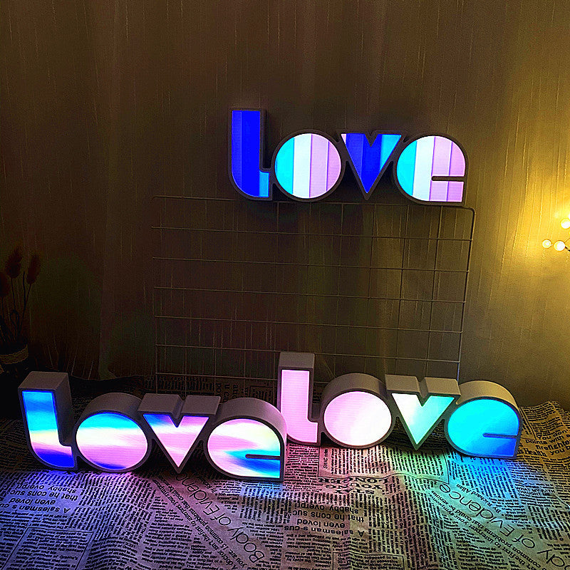 PS LOVE Letter Bedroom Table Lamp