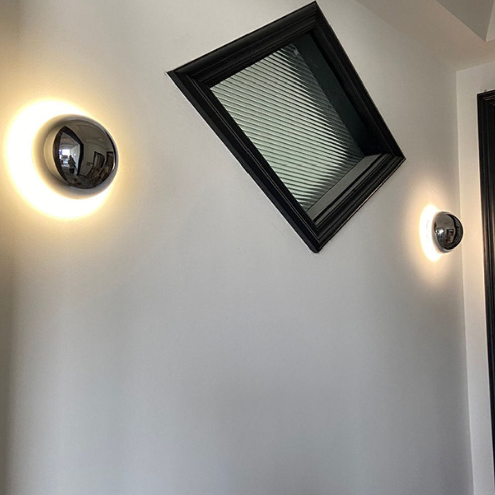 Meteorite Semicircle Metal Bedroom Wall Lamp