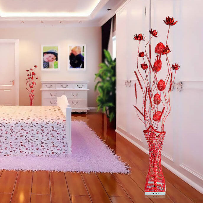 Romantic Handmade Lotus Flower Floor Lamp