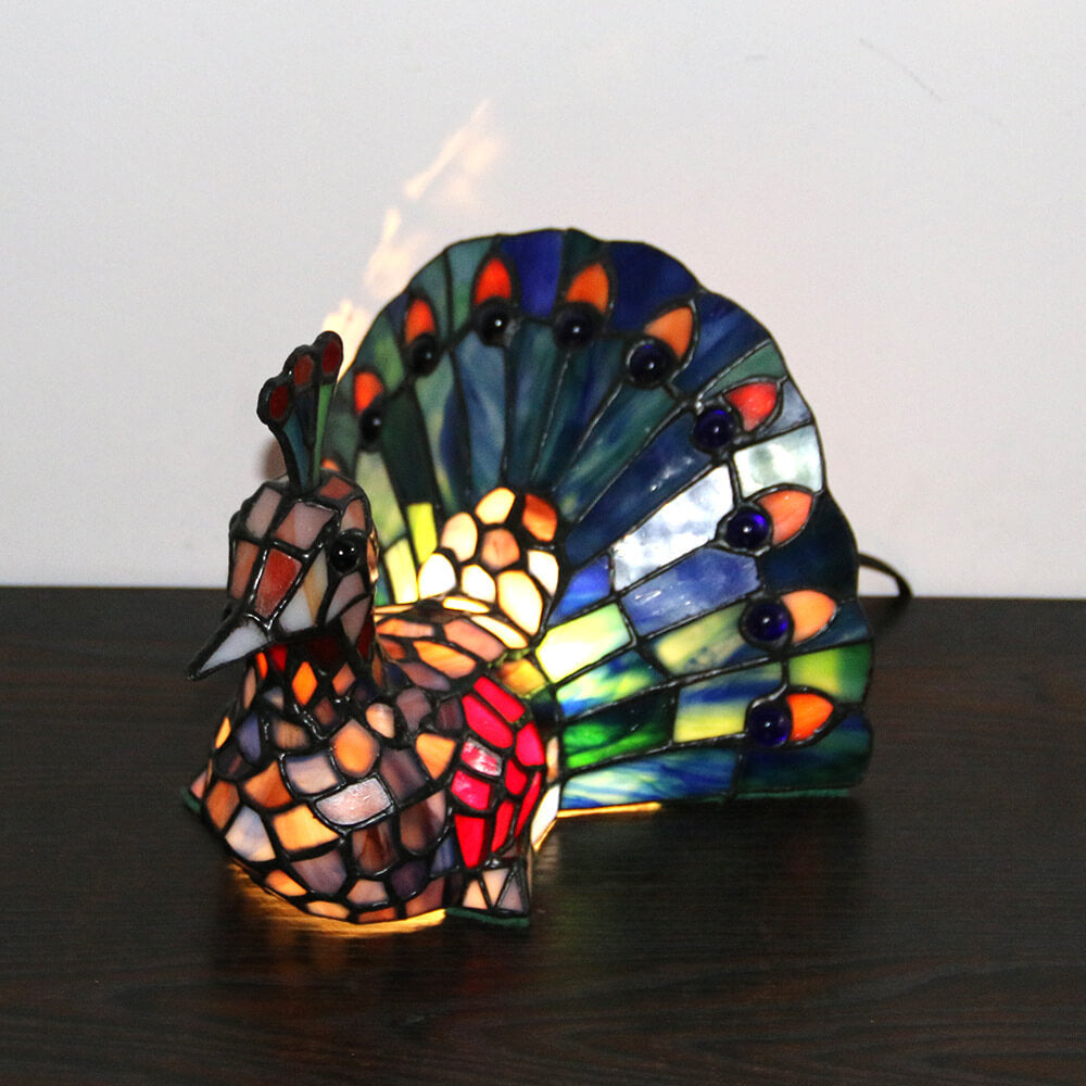 Animal Stained Glass Decorative Table Lamp
