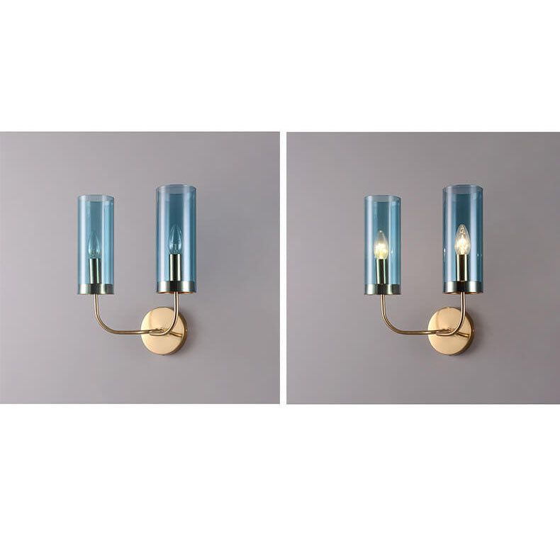 Glass Iron Wall Lamp