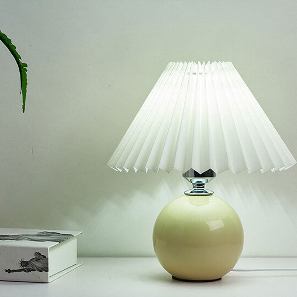 Ceramic Pleated Table Lamp