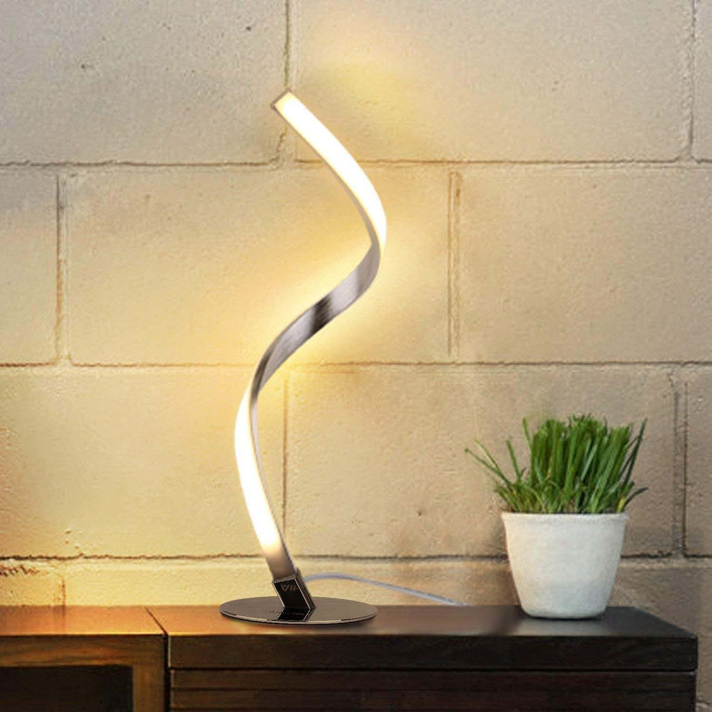 Aluminum Spiral Strip Home Table Lamp